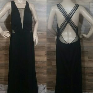 adrianna papell lola jersey gown